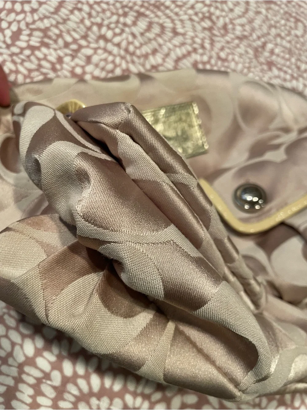 Coach Poppy Signature Double Pocket Hobo Bag - Picture 9 of 12